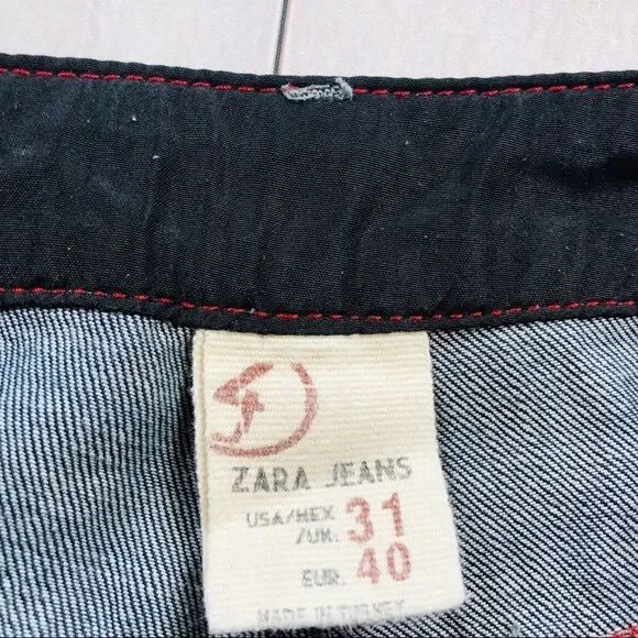 Zara Dark Wash Skinny Jeans Size 31 inseam… - Picture 3 of 9